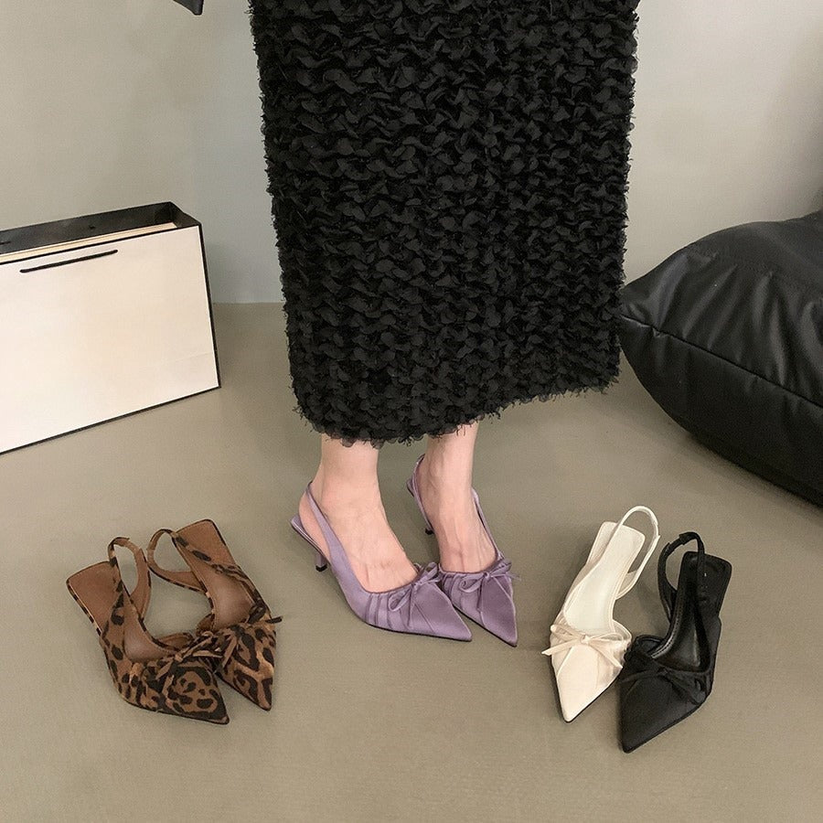 Damen Slingpumps mit eleganter Raffung