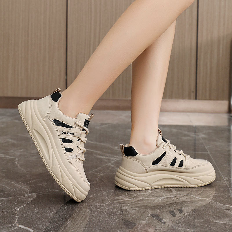 Damen Sportliche Sneakers mit dämpfender Laufsohle und atmungsaktiver Obermaterialstruktur R&B