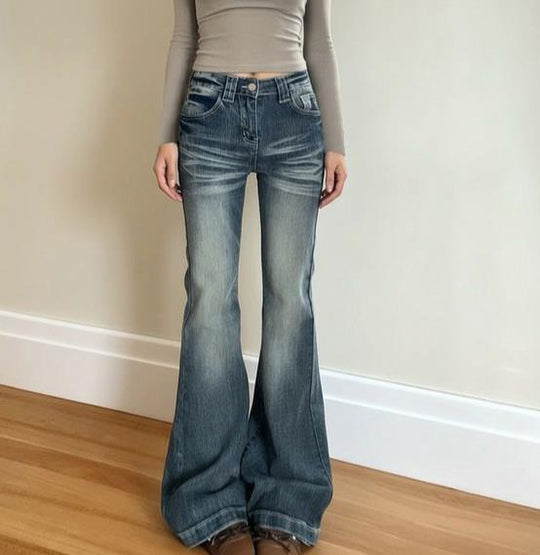 Damen Flared Jeans im individuellen Vintage-Look mit skandinavischem Flair R&B