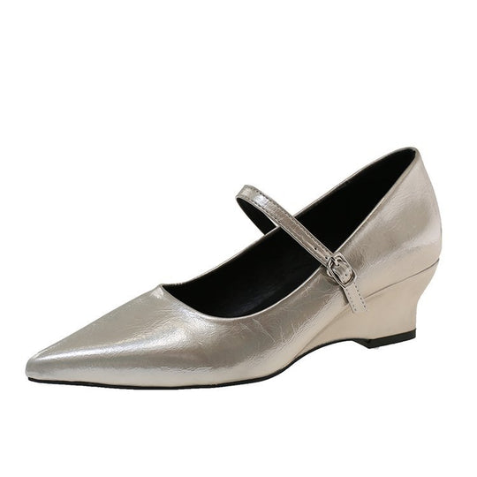 Damen elegante Mary Jane Pumps mit schickem Absatz R&B