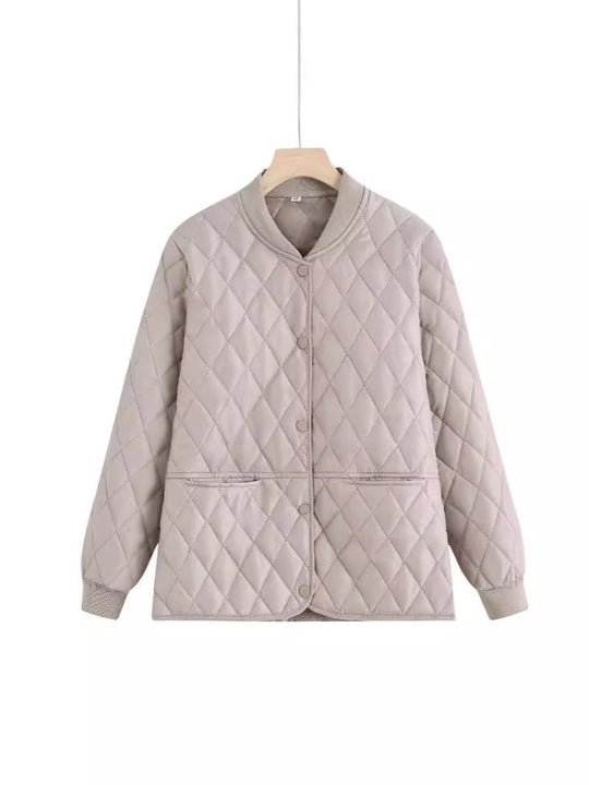Damen gesteppte Übergangsjacke mit praktischen Taschen und modernem Schnitt R&B