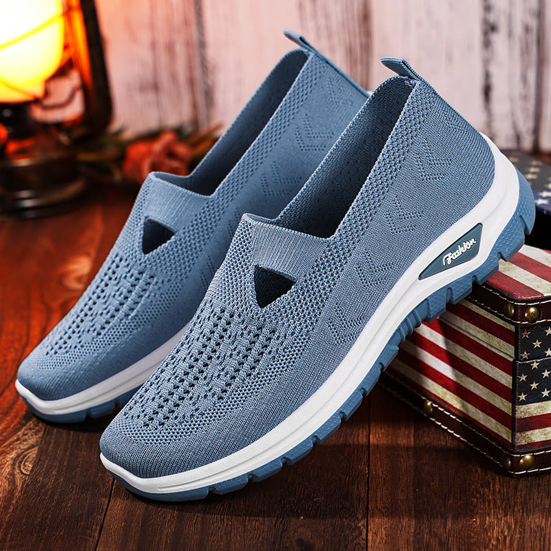 Damen Atmungsaktive Slip-On Freizeitschuhe