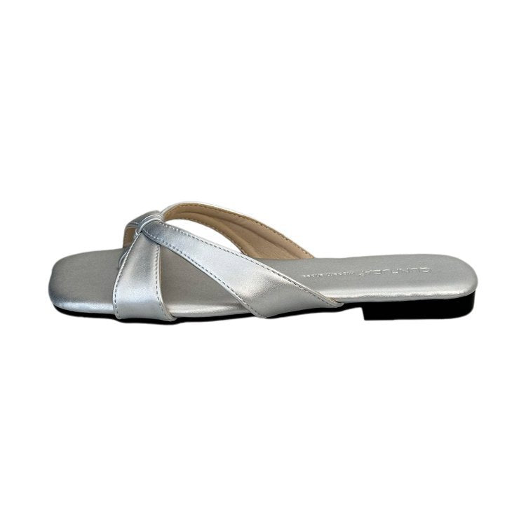 Damen bequeme Zehentrenner-Sandaletten mit modernem Knoten-Design R&B