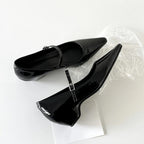 Damen elegante Ballerinas mit modischer Schnallenverzierung und bequemer Innensohle R&B