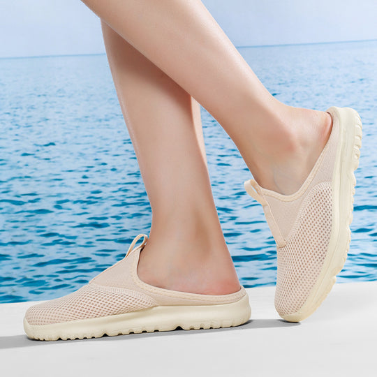 Damen nan leichte Schnelltrocknende Strand- und Pool-Slipper aus atmungsaktivem Wabenmesh mit flexibler profilierter Leichtsohle R&B