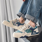Damen Modische Sneaker mit einzigartigem floralem Design und stabiler Profilsohle