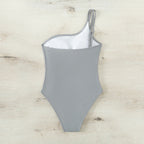 Damen Einteiler Badeanzug mit asymmetrischem Schnitt und modischem Cut-Out R&B