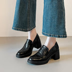 Damen Elegante Loafers mit Blockabsatz R&B