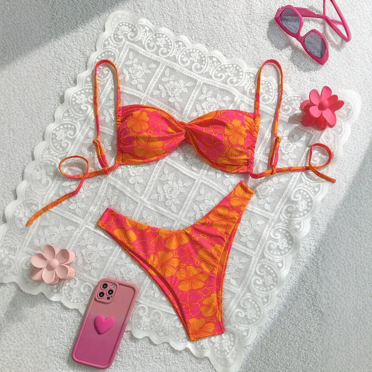 Damen Floral Bikini-Set R&B