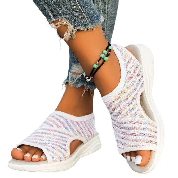 Damen Atmungsaktive Sandalen mit elastischem Obermaterial R&B
