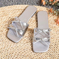 Damen elegante Slides mit stilvollem Schleifen-Design R&B