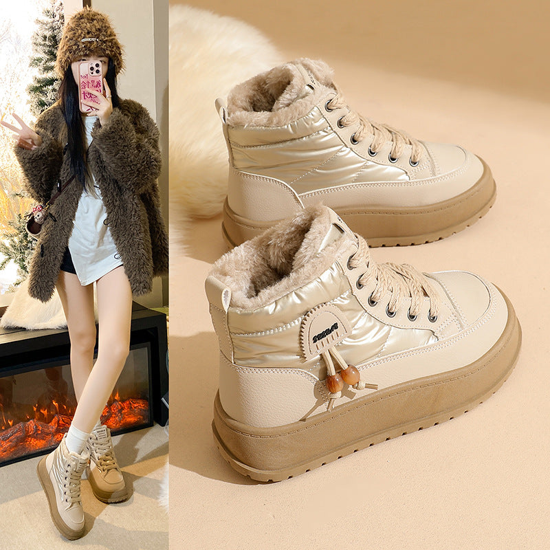 Damen High-Top Sneakers mit warmer Fütterung und rutschfester Laufsohle R&B