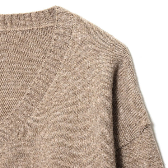 Damen komfortabler V-Ausschnitt Pullover R&B