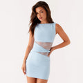 Damen Figurnahes Kleid mit romantischem Spitzen-Einsatz R&B