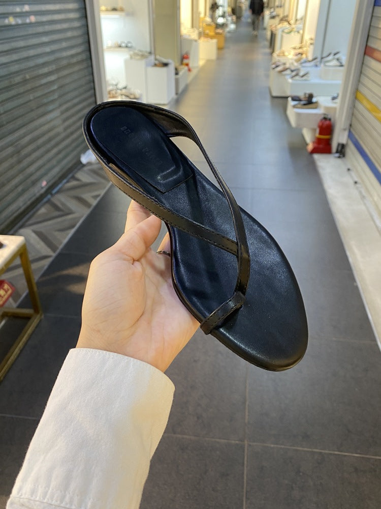 Damen elegante Zehentrenner-Sandalen mit komfortabler Fußbettgestaltung R&B