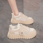 Damen Trendige Sneakers mit dicker rutschfester Sohle und atmungsaktivem Obermaterial R&B