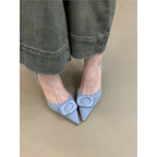 Damen Slingback Pumps mit elegantem Design und modischer Schnallenapplikation R&B