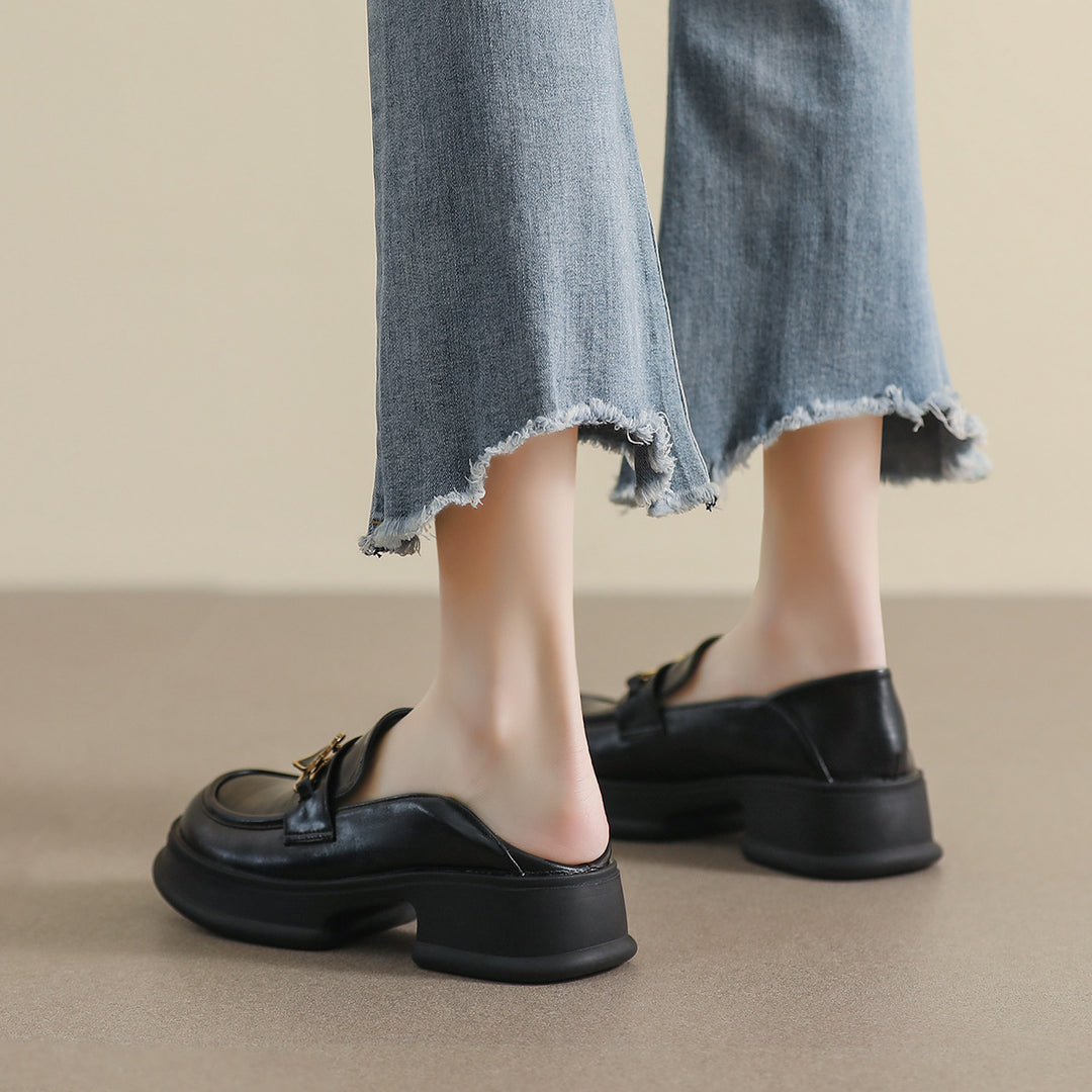 Damen Mokassin-Schuhe mit trendigem Herz-Akzent und massiver Sohle R&B