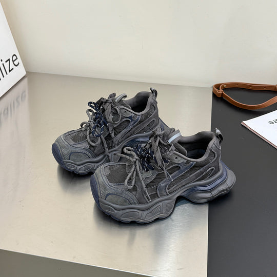 Damen Sportliche Chunky Sneakers mit atmungsaktiver Mesh-Oberfläche R&B