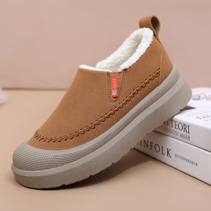 Damen Komfortable und warme Slip-On Hausschuhe mit kuscheligem Innenfutter R&B