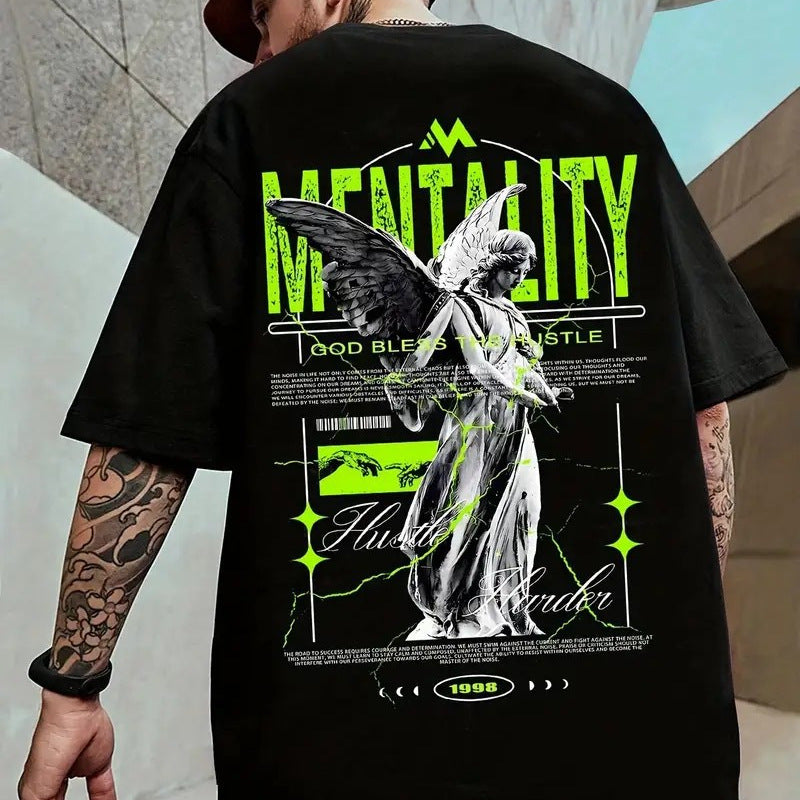 Damen T-Shirt mit künstlerischem Floral-Motiv und lässigem Schnitt R&B