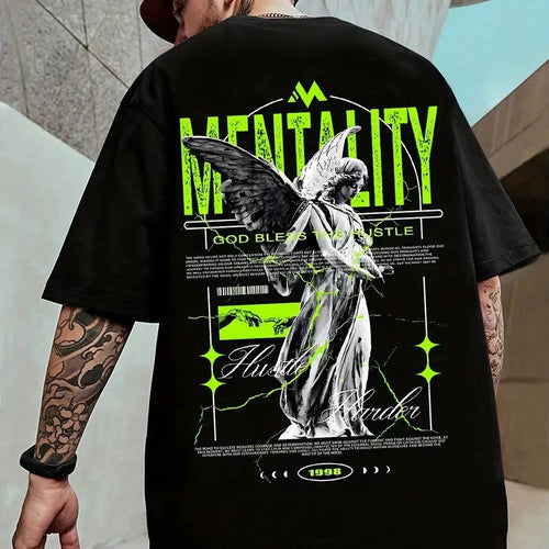 Damen T-Shirt mit künstlerischem Floral-Motiv und lässigem Schnitt R&B