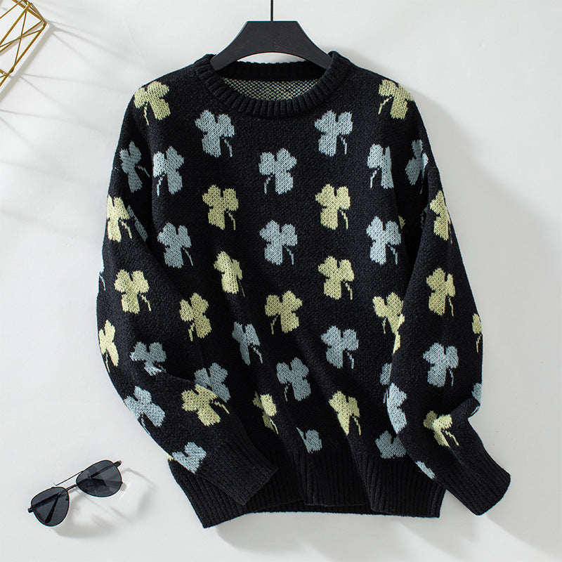 Damen gemusterter Pullover R&B