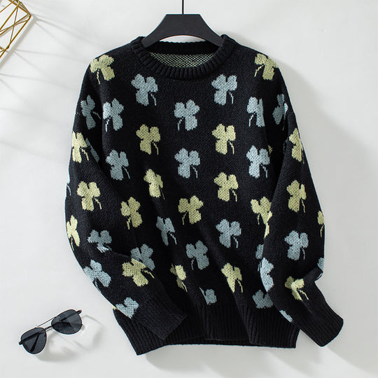 Damen gemusterter Pullover R&B