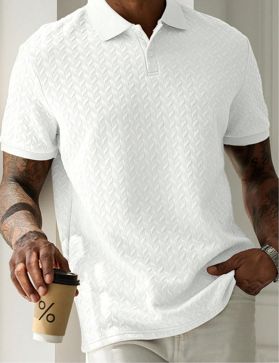 Herren Poloshirt im eleganten Design R&B