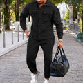 Herren Modischer Freizeitanzug mit stilvollen Brusttaschen und praktischen Details