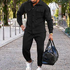 Herren Modischer Freizeitanzug mit stilvollen Brusttaschen und praktischen Details