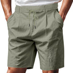 Herren nan knielange leichte Funktionsshorts mit Elastikbund, Kordelzug und tiefen Eingrifftaschen R&B