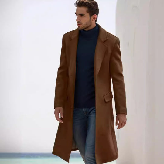 Herren stilvoller Longblazer R&B