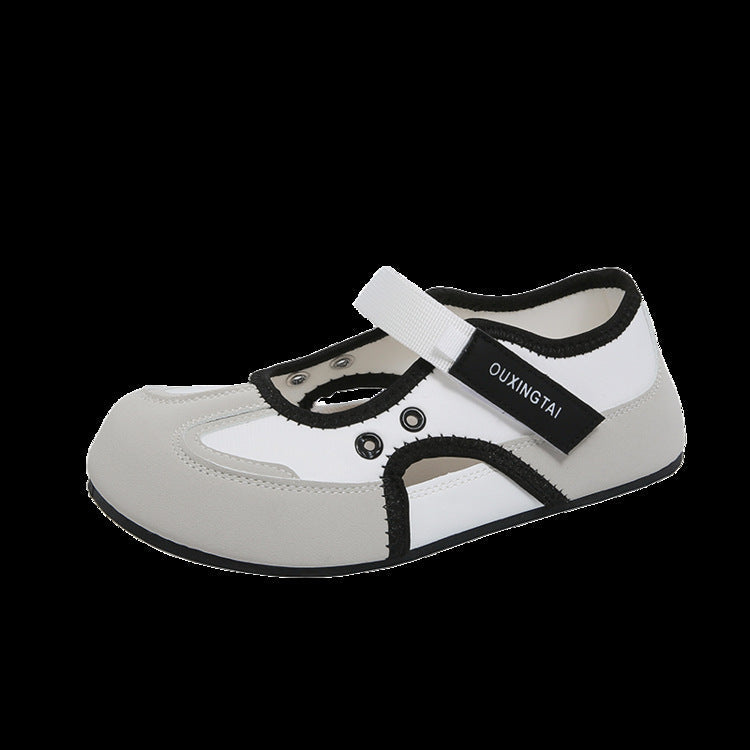 Damen bequeme Freizeitschuhe mit praktischem Klettverschluss und atmungsaktiver Oberflächenstruktur R&B