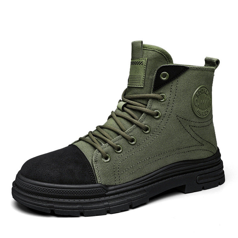 Damen Hohe Sneaker mit robustem Canvas-Obermaterial und rutschfester Sohle R&B