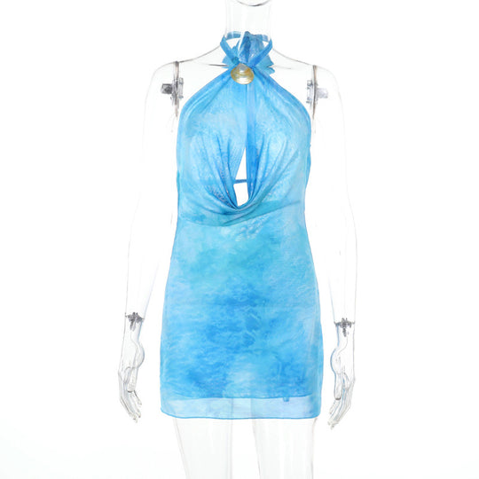 Damen Neckholder Minikleid mit elegantem Schnitt R&B