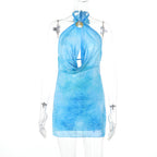 Damen Neckholder Minikleid mit elegantem Schnitt R&B