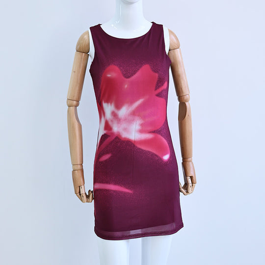 Damen figurbetontes Minikleid mit Rüschendetails R&B