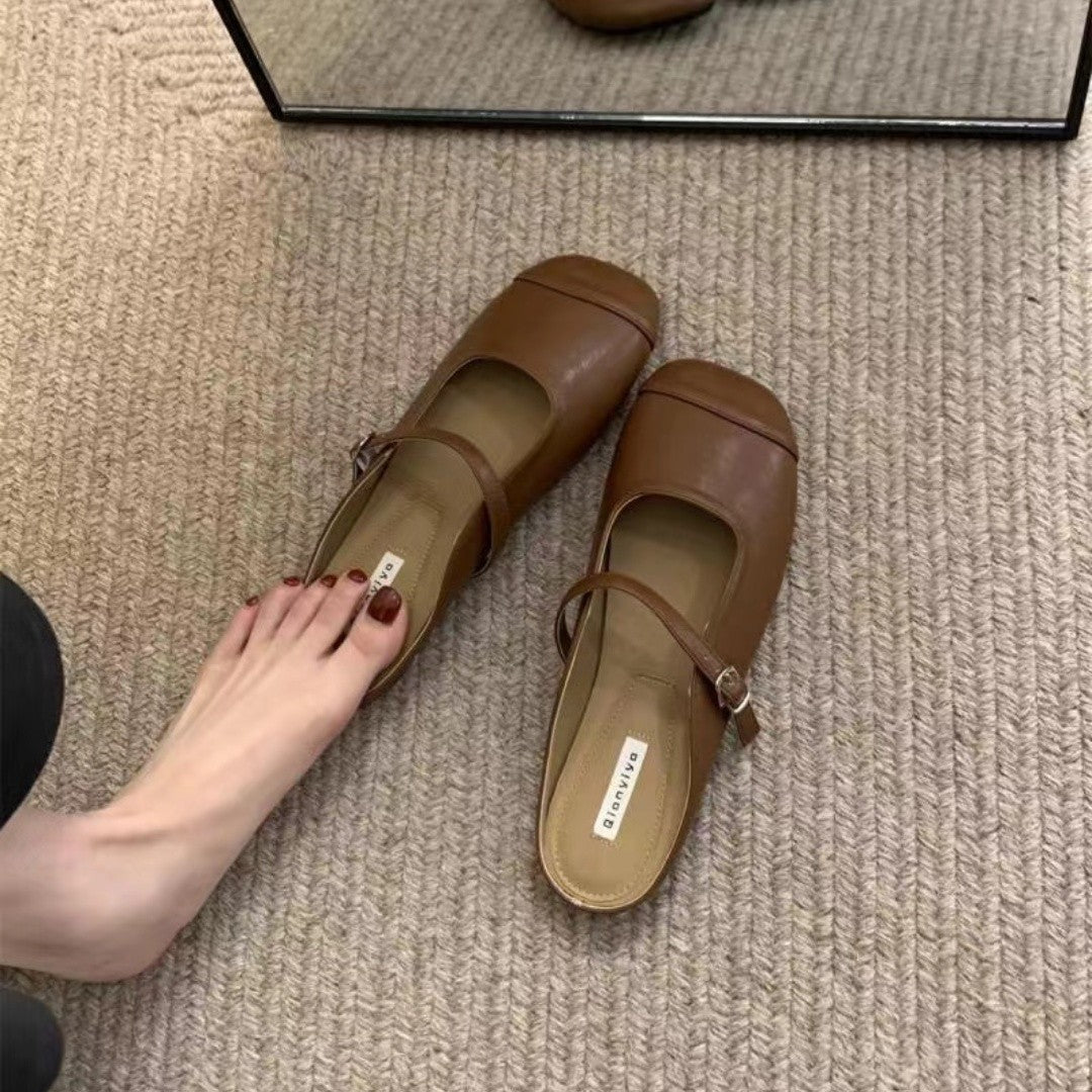 Damen Premium Clogs mit modischem Schnallen-Detail und bequemer Sohle R&B