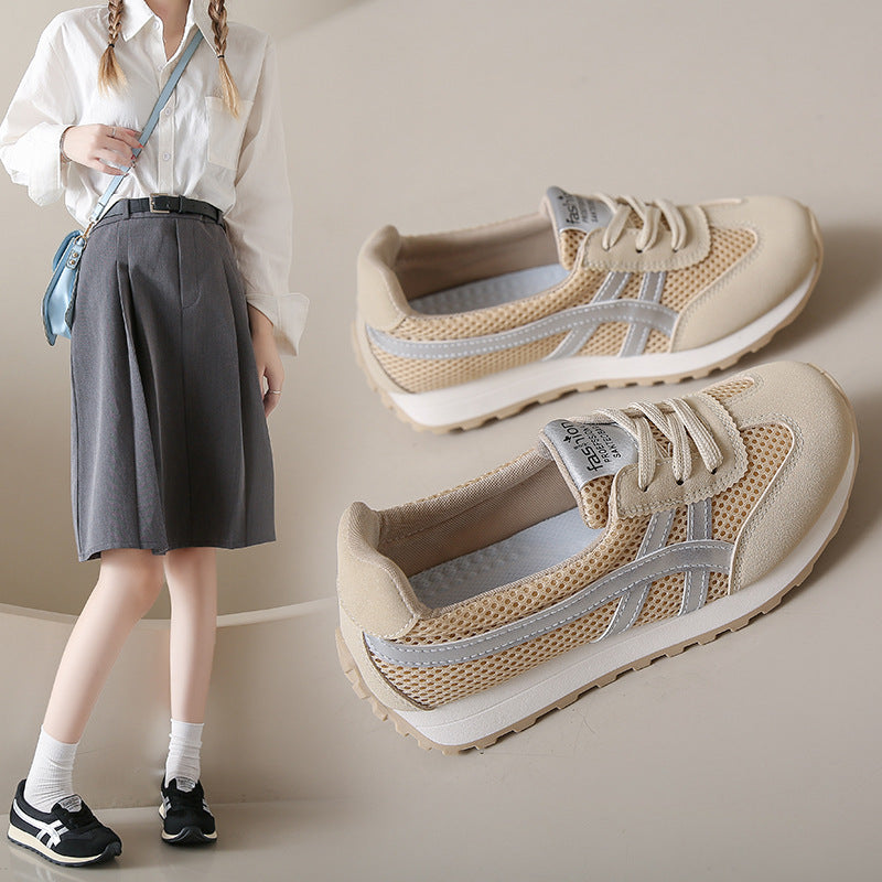 Damen Sportliche und atmungsaktive Sneakers mit elastischem Mesh-Obermaterial R&B