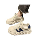 Damen modische Sneaker mit einzigartiger Sohlenstruktur und atmungsaktivem Obermaterial
