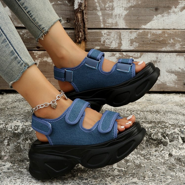 Damen Sportliche Sandalen mit verstärktem Riemendesign und komfortabler Sohle R&B