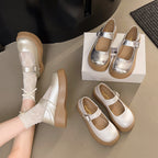 Damen elegante Mary Jane Schuhe mit funkelndem Design R&B