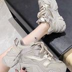 Damen Chunky Sneaker mit atmungsaktivem Mesh und stabiler Sohle R&B