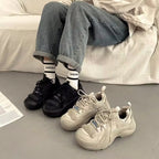 Damen Sportliche Sneakers mit strapazierfähigem Obermaterial und rutschfester Sohle