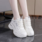 Damen Sportliche Sneaker mit dicker Dämpfung und atmungsaktiver Obermaterialstruktur R&B