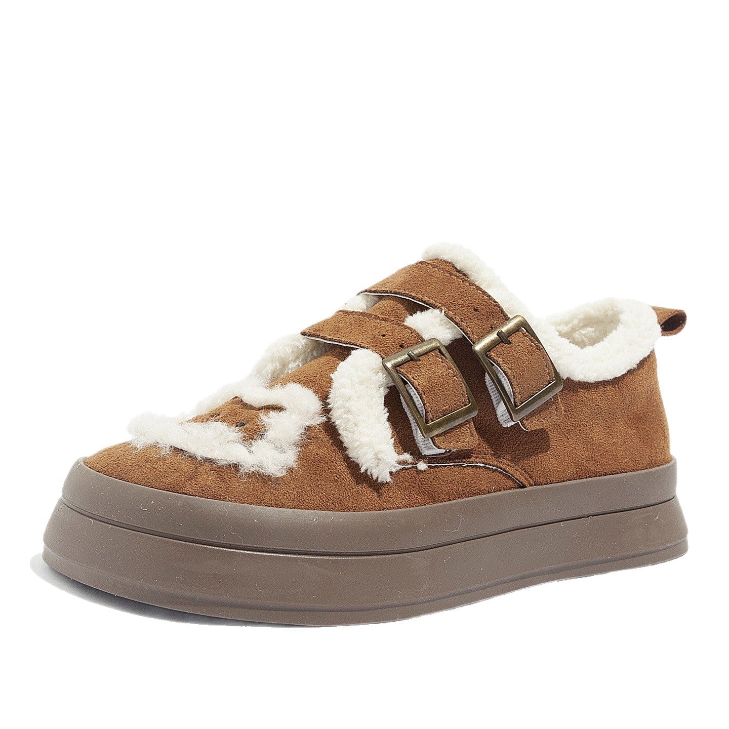 Damen Komfortable Sneaker mit weichem Innenfutter und dekorativen Riemen