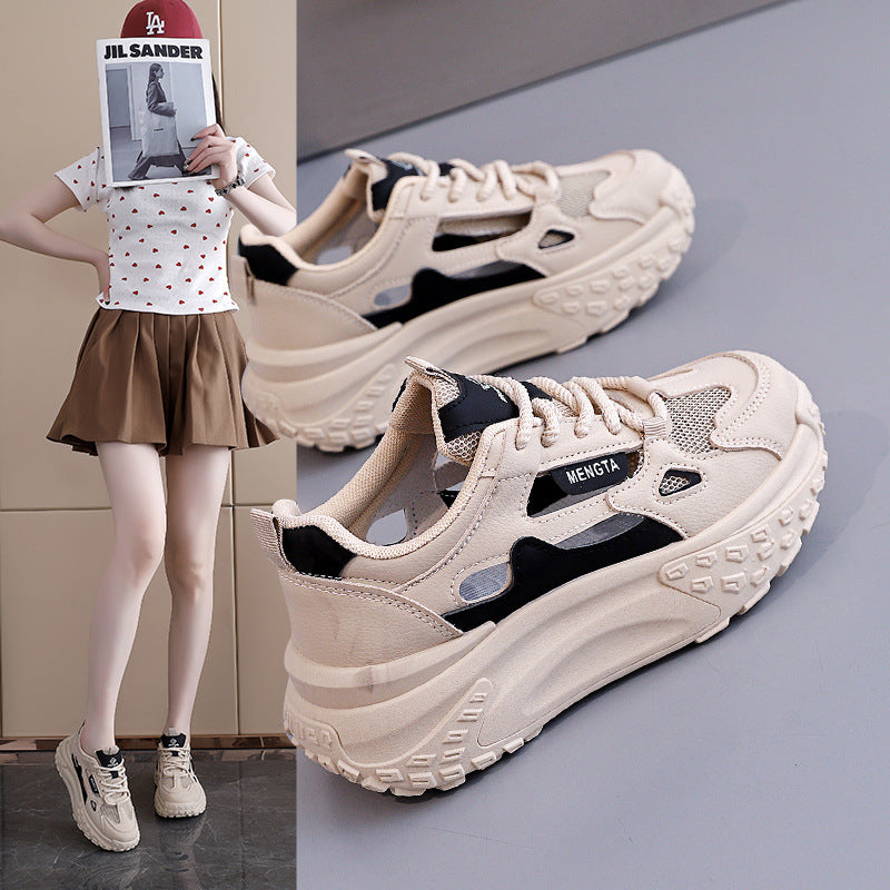 Damen Sportliche Sneaker mit atmungsaktivem Mesh-Obermaterial und flexibler Sohle R&B