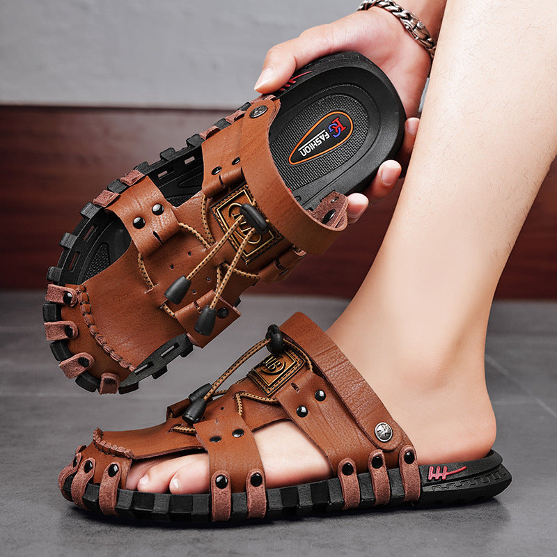 Herren Atmungsaktive Freizeit-Sandalen mit komfortablem Klettriemensystem R&B