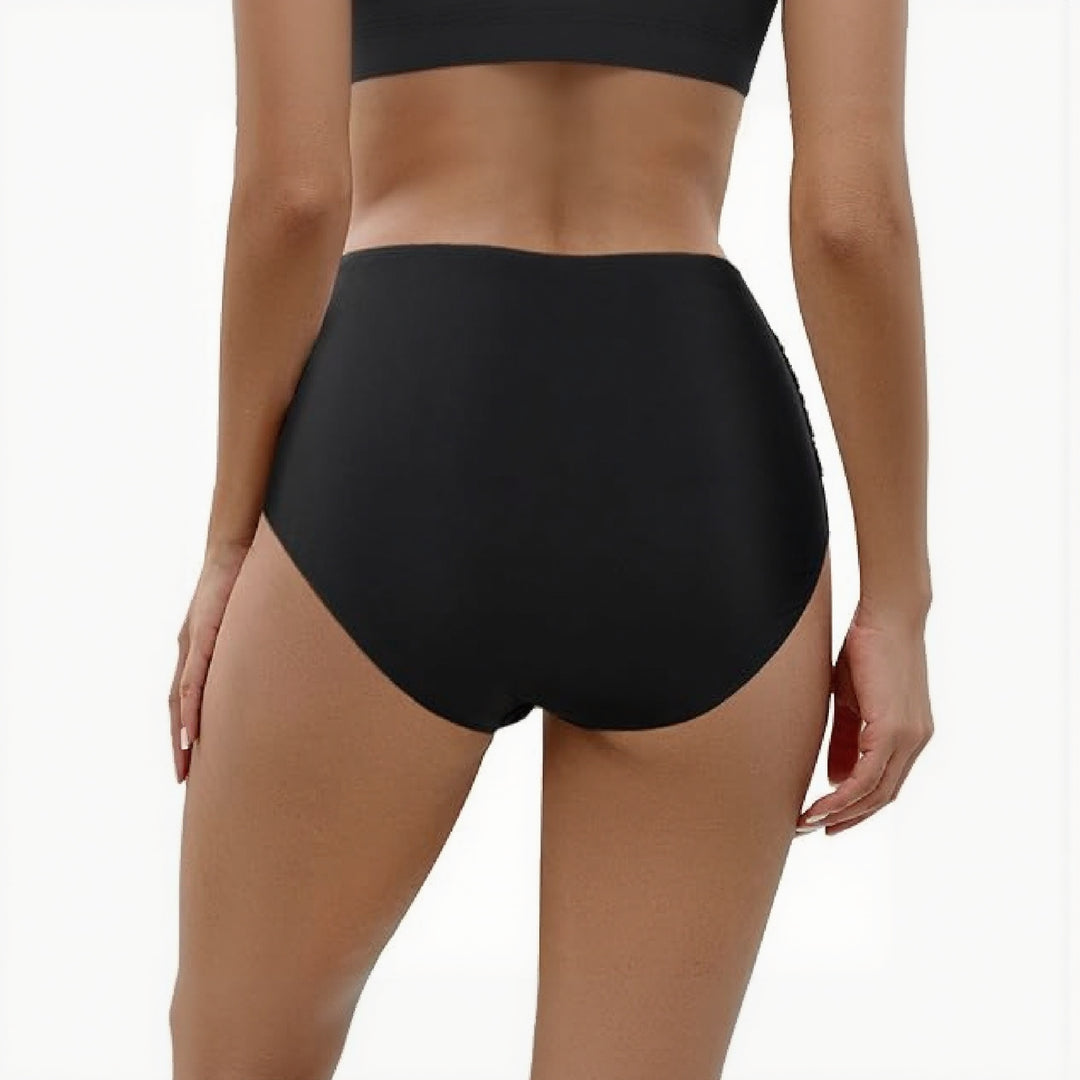 Damen Hochtaillierte Bikinihose R&B